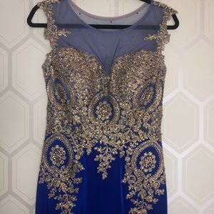 Royal blue Gown